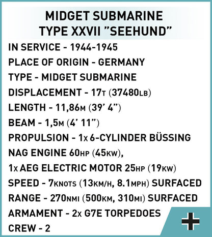 WWII U - Boat "Seehund" - KhalilMania